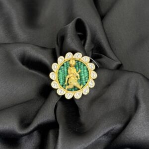 Ganesha's Grace Gold Cocktail Ring
