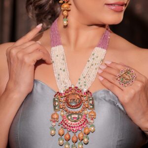Viraasat Gold Necklace Set