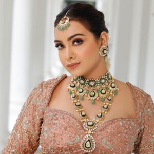 Diamond Polki Choker + Long Polki Necklace