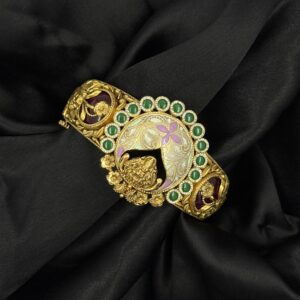 Emerald Bloom Gold Bracelet