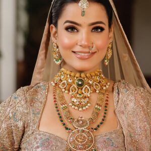 Maharani Gold choker + Long set