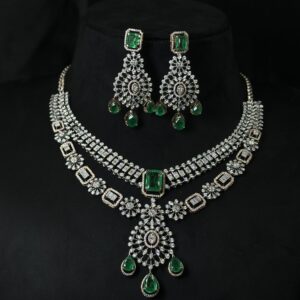 Emerald Radiance Diamond Necklace