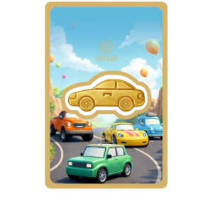 500 gm Gold Coins Kids Car