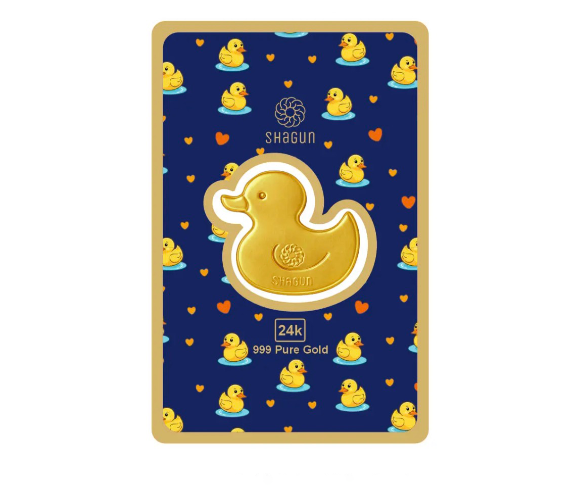 500 gm gold coins kids duck