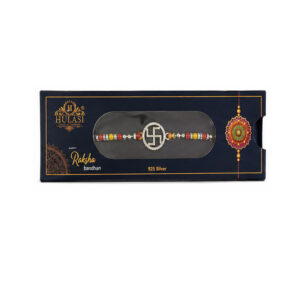 Swastik Silver Rakhi